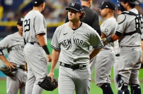Gerrit Cole rocked for seven runs, Yankees fail to score in 14-0 blowout loss to Rays