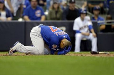 LEADING OFF: Cubs’ Russell hit in face, D-backs face deGrom