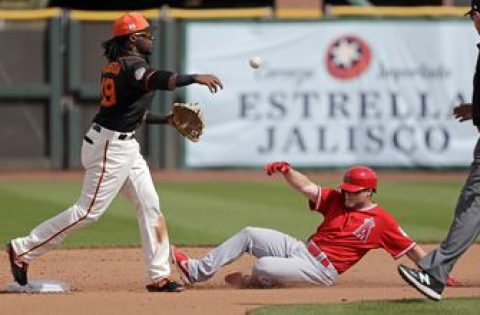 Who’s on second? Surprised Giants, Angels found out in 9th