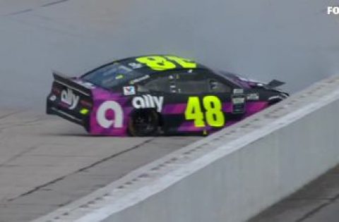 Jimmie Johnson wrecks in last lap of Stage 1 as the leader in Darlington | NASCAR on FOX