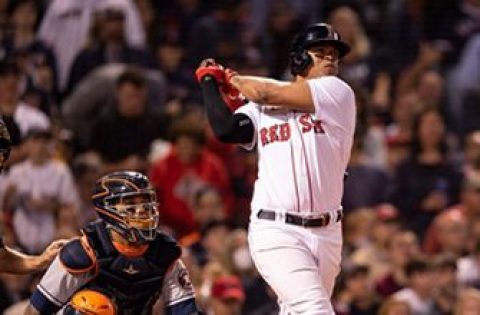 Rafael Devers delivers a home run to avoid Red Sox shutout, Astros lead 7-1