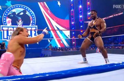 Big E goes one-on-one with Dolph Ziggler at WWE’s Tribute to the Troops