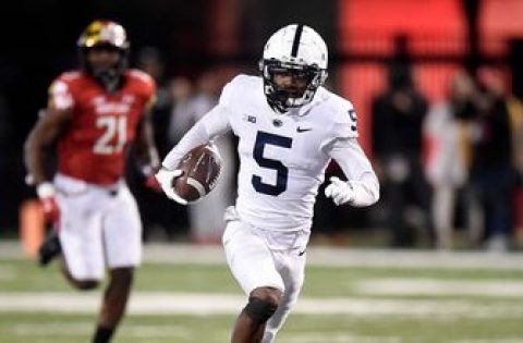 Jahan Dotson’s three touchdowns lead Penn State to 31-14 victory over Maryland