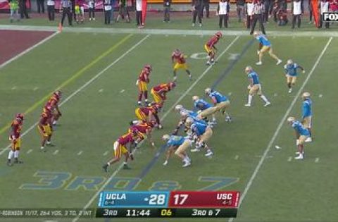 Dorian Thompson-Robinson registers his fifth total TD of the game, giving UCLA a 35-17 lead over USC