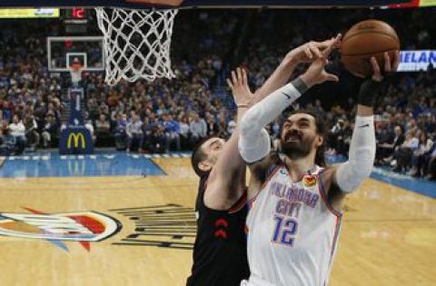 Thunder center Steven Adams out vs. Heat with injured knee