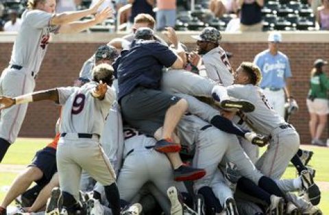 Auburn, Arkansas give SEC half of College World Series field