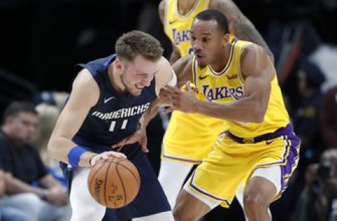 Lakers G Bradley sidelined by bruised right leg