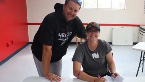 Alexis ‘Scrappy’ Hopkins becomes first woman to be drafted by a professional baseball team