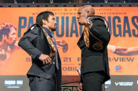 Manny Pacquiao and Yordenis Ugas face off before WBA World Welterweight Title fight