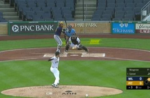 WATCH: Brewers’ Gamel demolishes baseball at PNC Park