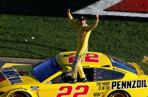 FINAL LAPS: Joey Logano holds off the field after late caution to win at Vegas