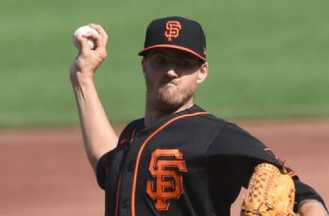 Giants starter Kevin Gausman strikes out 10 through five innings vs. Athletics