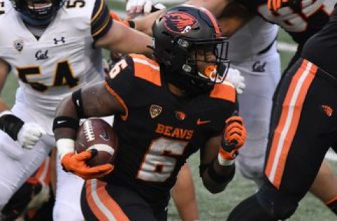 Oregon State RB Jermar Jefferson runs all over California, goes for 196 yards and a touchdown