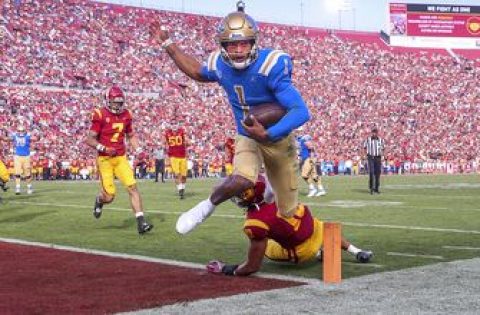 Dorian Thompson-Robinson dazzles with six touchdowns in UCLA’s 62-33 pummeling of USC