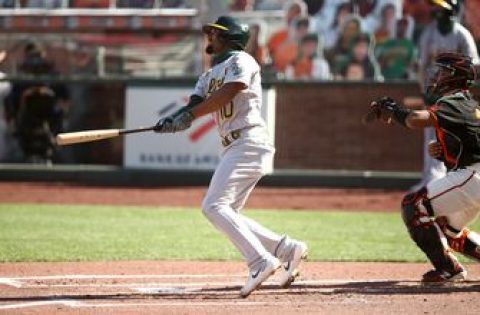 Marcus Semien two-run shot gives Athletics early 2-0 lead over Giants