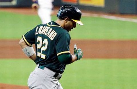Ramón Laureano extends Athletics lead over Padres to 7-1 with three-run blast