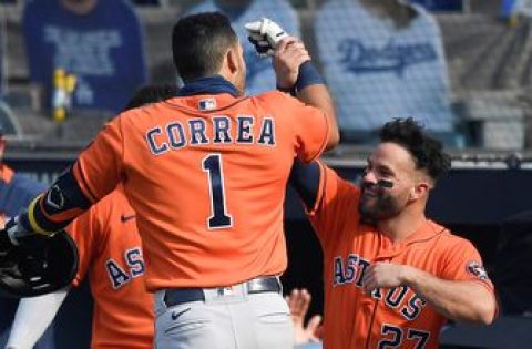 Carlos Correa two-run homer ties it up at 3-3 in the 4th inning of ALDS Game 1
