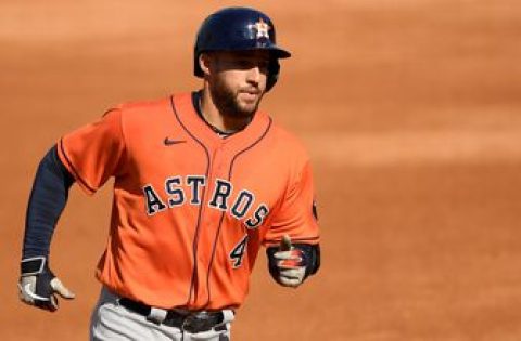 George Springer clubs two-run homer, Astros lead Athletics, 2-1, in Game 2