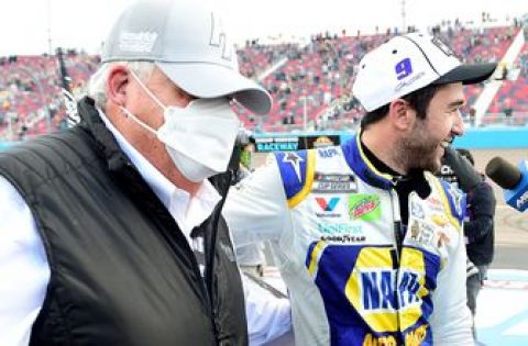Chase Elliott gives his post-race interview from Phoenix Raceway