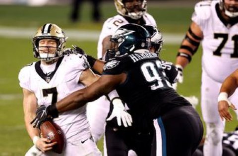 Eagles sack, strip Taysom Hill on critical fourth down to ice huge 24-21 win