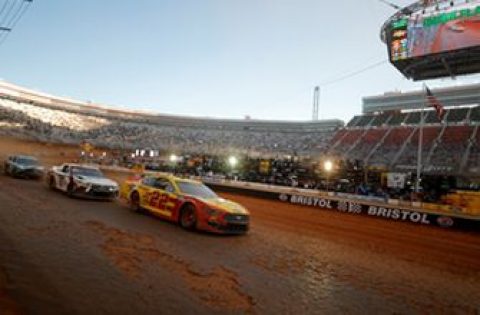 FINAL LAPS: Joey Logano outruns Denny Hamlin in overtime at Bristol