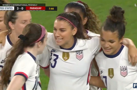 USWNT scores three goals in the first eight minutes vs. Paraguay