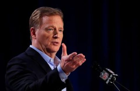 Roger Goodell says the NFL will support peaceful protests from players