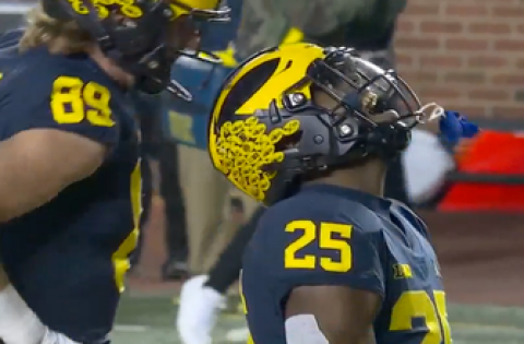 Hassan Haskins punches it in from two yards, Michigan leads Indiana 10-0