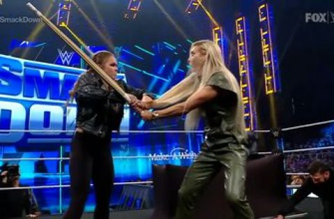 Ronda Rousey uses Charlotte Flair’s plan against her in ‘I Quit’ match contract signing I WWE on FOX