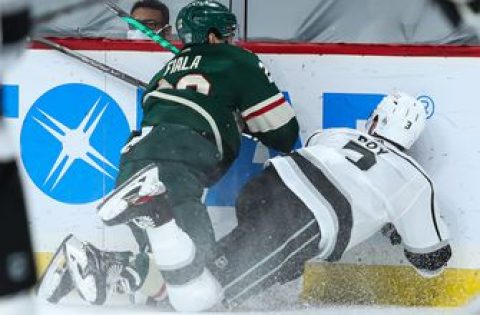 Wild’s Fiala suspended three games for hit on Kings defenseman Roy