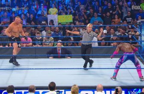 Brock Lesnar beats Kofi Kingston in 10 seconds for WWE title, then flees Cain Velasquez