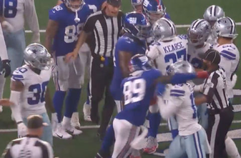 Kadarius Toney throws punch, is ejected in Cowboys’ 44-20 victory over Giants