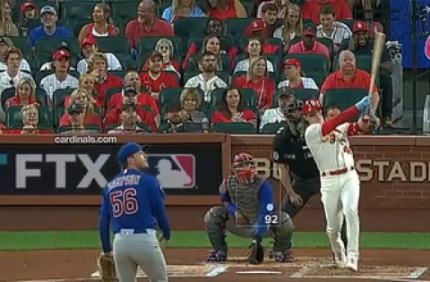 Harrison Bader clubs lead-off homer to give Cardinals a 1-0 lead over Cubs