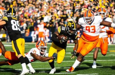 Tyler Goodson rushes for 127 yards as Iowa holds off Illinois upset scare, 33-23