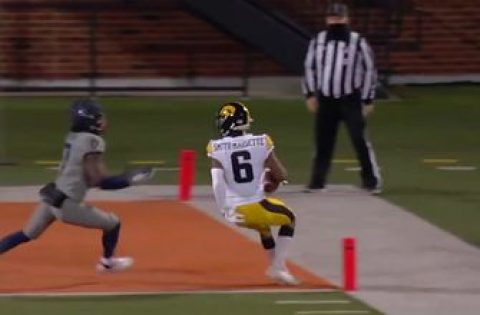 Ihmir Smith-Marsette’s touchdown gives Iowa the lead over Illinois, 21-14