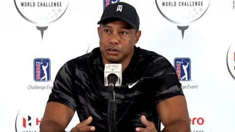 Tiger Woods on playing again: ‘I don’t know when that is going to happen’