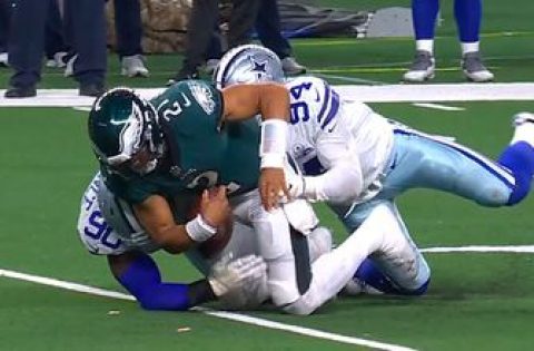 Eagles QB Jalen Hurts’ late fumble brings Philly’s playoff hopes to an end