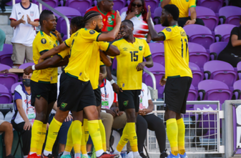 Junior Flemmings’ clutch goal in the 87th minute lifts Jamaica over Guadeloupe, 2-1