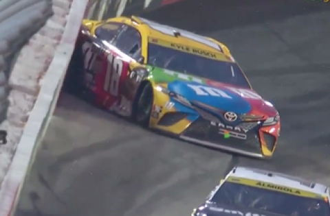 Kyle Busch’s night ends early after contact with Austin Dillon