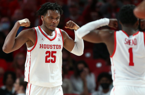 Josh Carlton scores 22 points and grabs 12 rebounds in Houston’s 76-66 victory over Wichita State