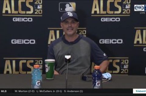 Kevin Cash discusses Rays going up on Astros 2-0 in ALCS
