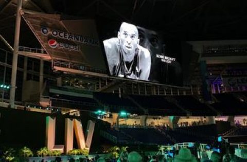 Fans chant Kobe Bryant’s name at Super Bowl Opening Night