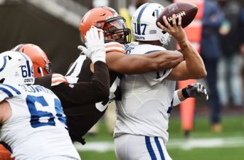 Colts’ defense can’t contain Mayfield in 32-23 loss to Browns
