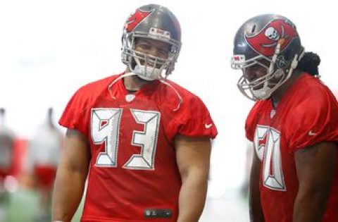 Ndamukong Suh practices with Buccaneers for first time, dons customary No. 93 jersey