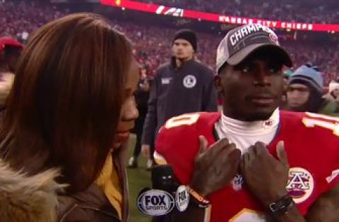 Tyreek Hill re-lives two-touchdown day after helping lead Chiefs to first Super Bowl in 50 years