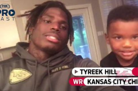 Chiefs WR Tyreek Hill is ready to watch TNF with his son