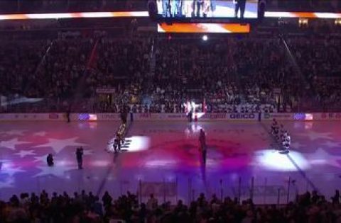 The Panthers and Penguins take a moment of silence as we honor hockey legend, Ted Lindsay