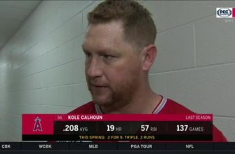 Kole Calhoun talks about putting the ‘best foot forward every day’