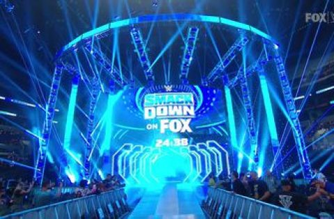 See the new SmackDown set for the first time as Michael Strahan and Becky Lynch welcome WWE to FOX