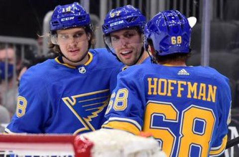 Blues’ Thomas out against Wild with upper-body injury; Hoffman to rejoin lineup